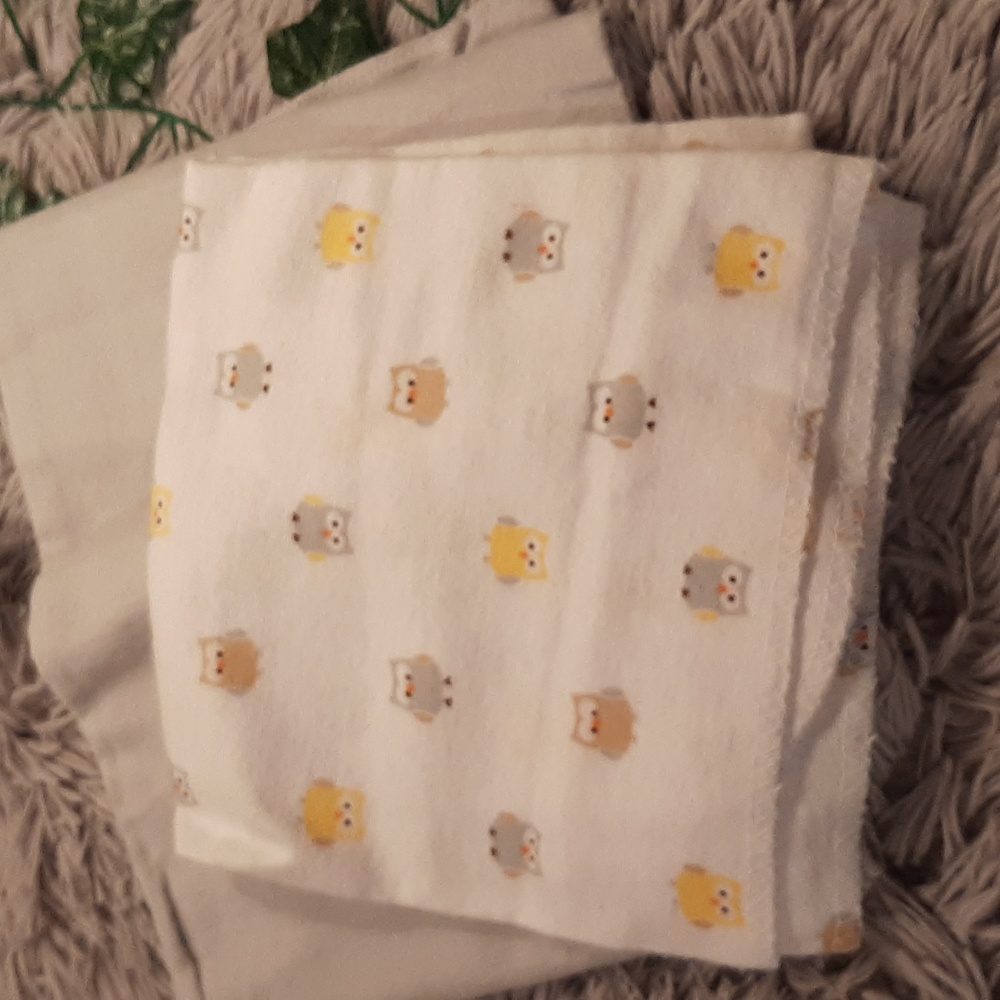 **2 for $10.00**  2 Receiving Blankets - lovable Friends